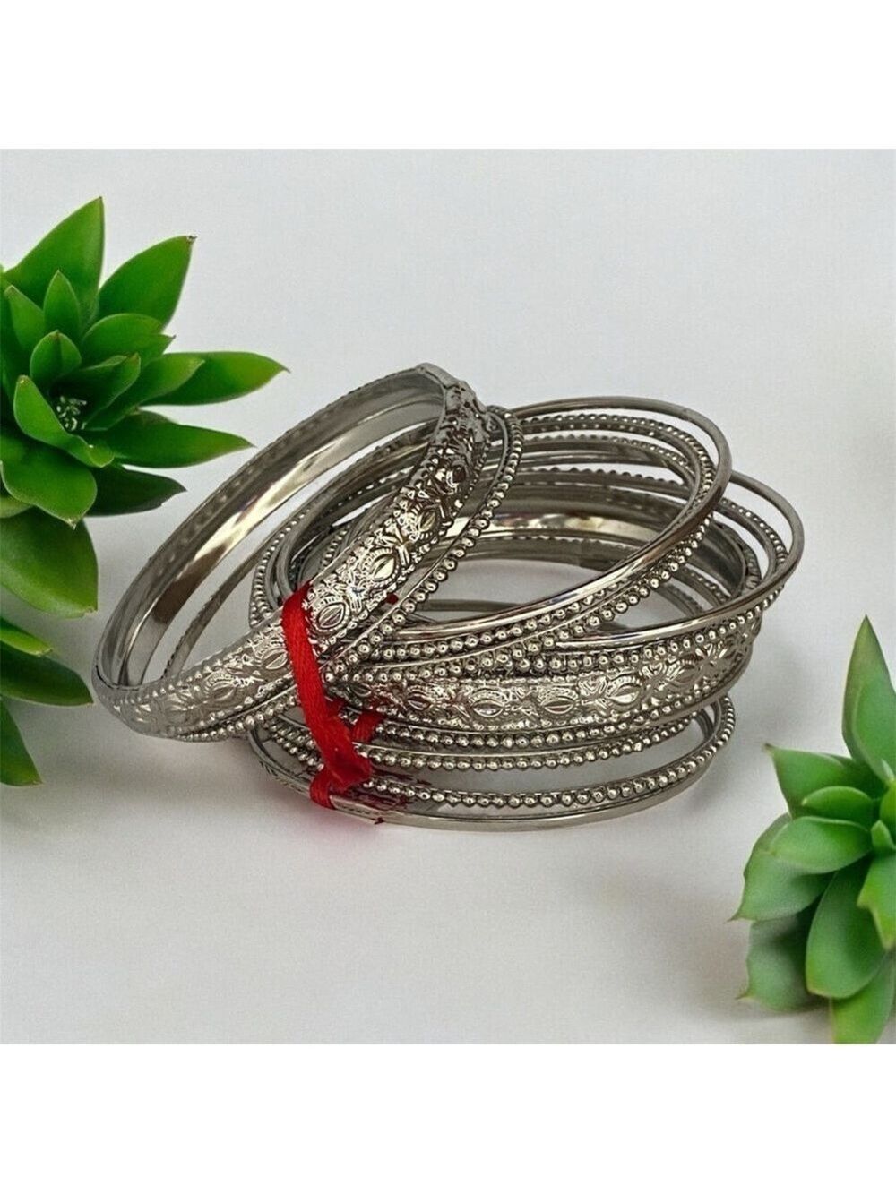 Sir Alistair Rai Silver Bangle Bracelet Set NWT